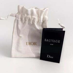 SAUVAGE ELIXIR by CHRISTIAN DIOR for Men 0.03 oz WITH WHITE HOLIDAY GIFT POUCH
